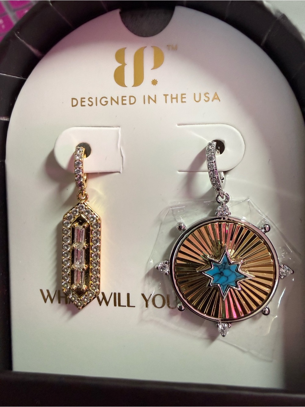 bp Gold and Turquoise Outlaw Charm Set